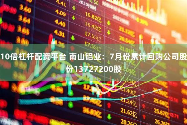 10倍杠杆配资平台 南山铝业：7月份累计回购公司股份13727200股